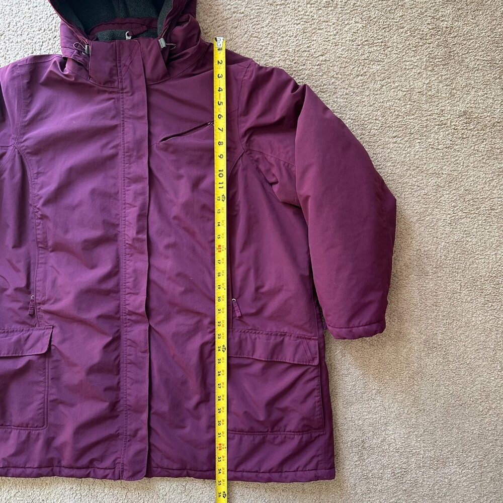 Lands End Jacket Womens 3X 24W-26W Squall Full Zip Hood Parka Nylon Waterproof - Picture 7 of 14